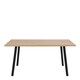 image 2 of Cenny Dining Table in Oak & Black