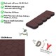 image 3 of Premium Asphalt Roof Shingles - Fish Scales Design 80 x 31.5 cm Weather Resistant Roofing Felt (25 Pcs)