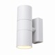 image 1 of BHS Jared Outdoor Up and Down Wall Light, White