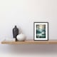 image 2 of Great Bear Rainforest Coastal Mountain Landscape 9x7" Black Framed Wall Art Print