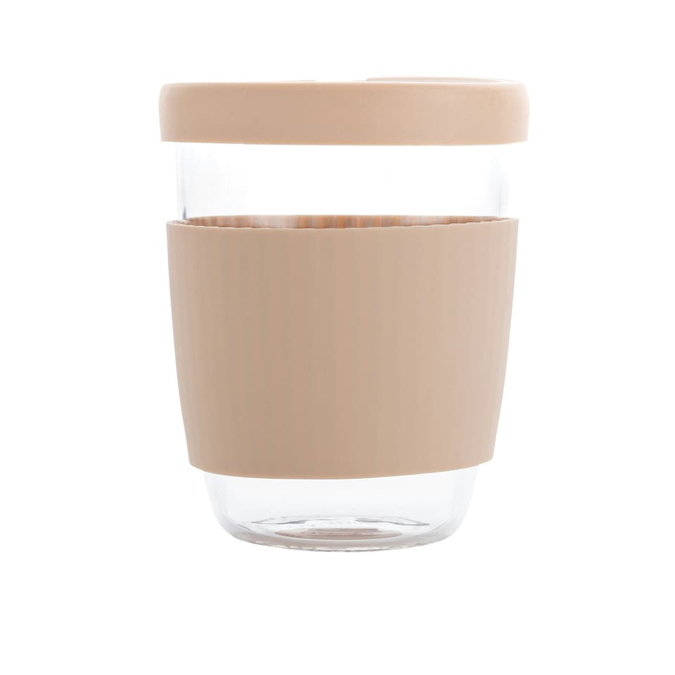 image 1 of Ukiyo 360ml Borosilicate Glass Cup - Brown - One Size