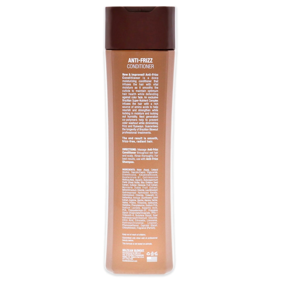 image 1 of Anti-Frizz Conditioner by Brazilian Blowout for Unisex - 12 oz Conditioner