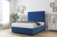 image 2 of Sloomy Pemberton Navy Plush Divan Bed With Mattress No Drawers With 26" Strutted Headboard & 12" Matching Footboard 6' Super King | Blue | Navy | Super King | 1