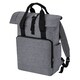 image 1 of Bagbase Roll Top Twin Handle Laptop Bag - Grey Marl - One Size