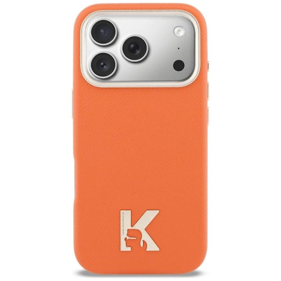image 1 of Karl Lagerfeld Karl Head Logo Case with MagSafe for iPhone 17 Pro 6.3 Orange - KLHMP17X5PGFKHGO