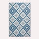 image 1 of Homescapes Outdoor Rug Luxury Waterproof Reversible Recycled, For Garden, Mia Aztec | Blue | Blue