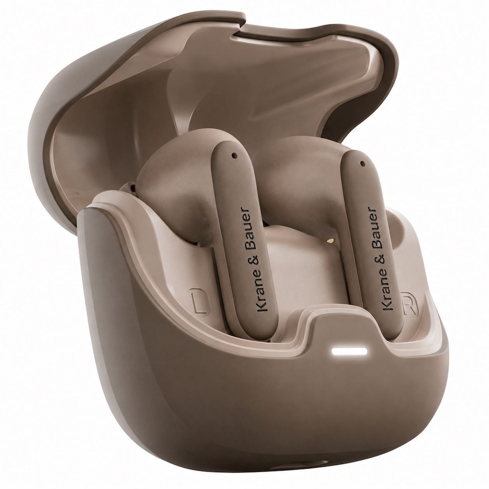 image 1 of Krane & Bauer Blizzard II Wireless In-Ear Headphones, Brown