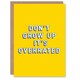 image 1 of Don't Grow Up It's Overrated Child Kids Teen Joke Funny Birthday Card