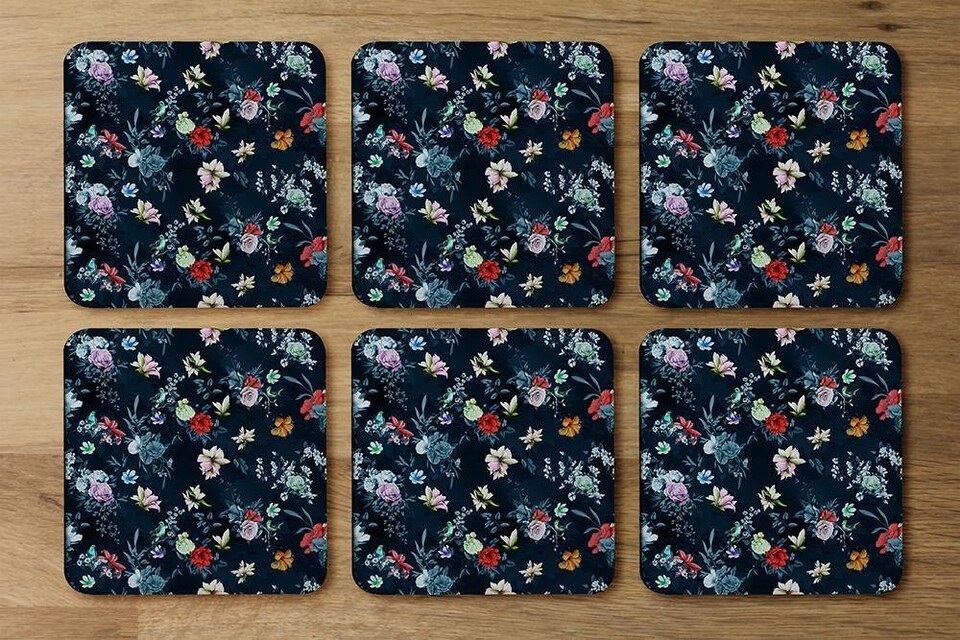 image 1 of Roses & Other Bright Flowers (Coaster)