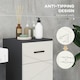 image 6 of kleankin Bathroom Storage Cabinet, Slim Bathroom Cabinet with Soft Close Door