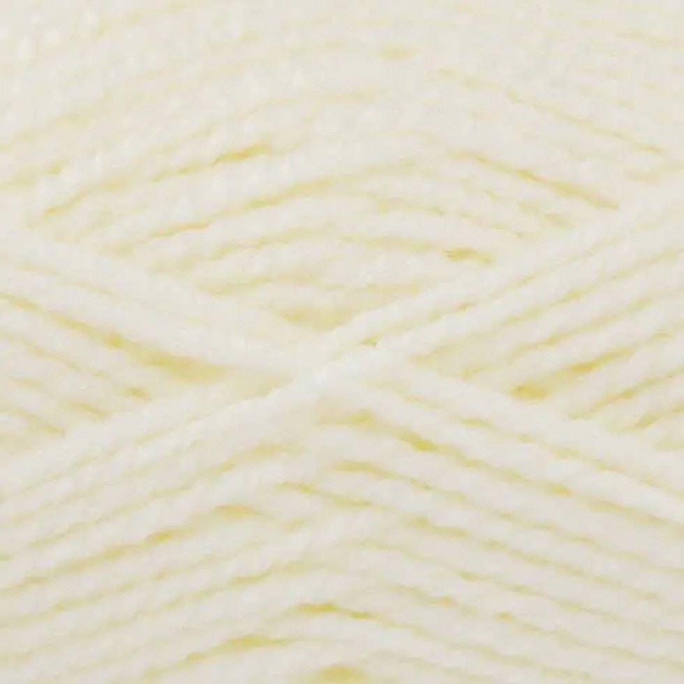 King Cole Cream Big Value Chunky Yarn (Value Pack 12 x 100g Balls) For Crochet, Knitting - 152m per ball