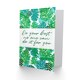 image 2 of Motivational Do Your Best Jungle Green Typography Greetings Card