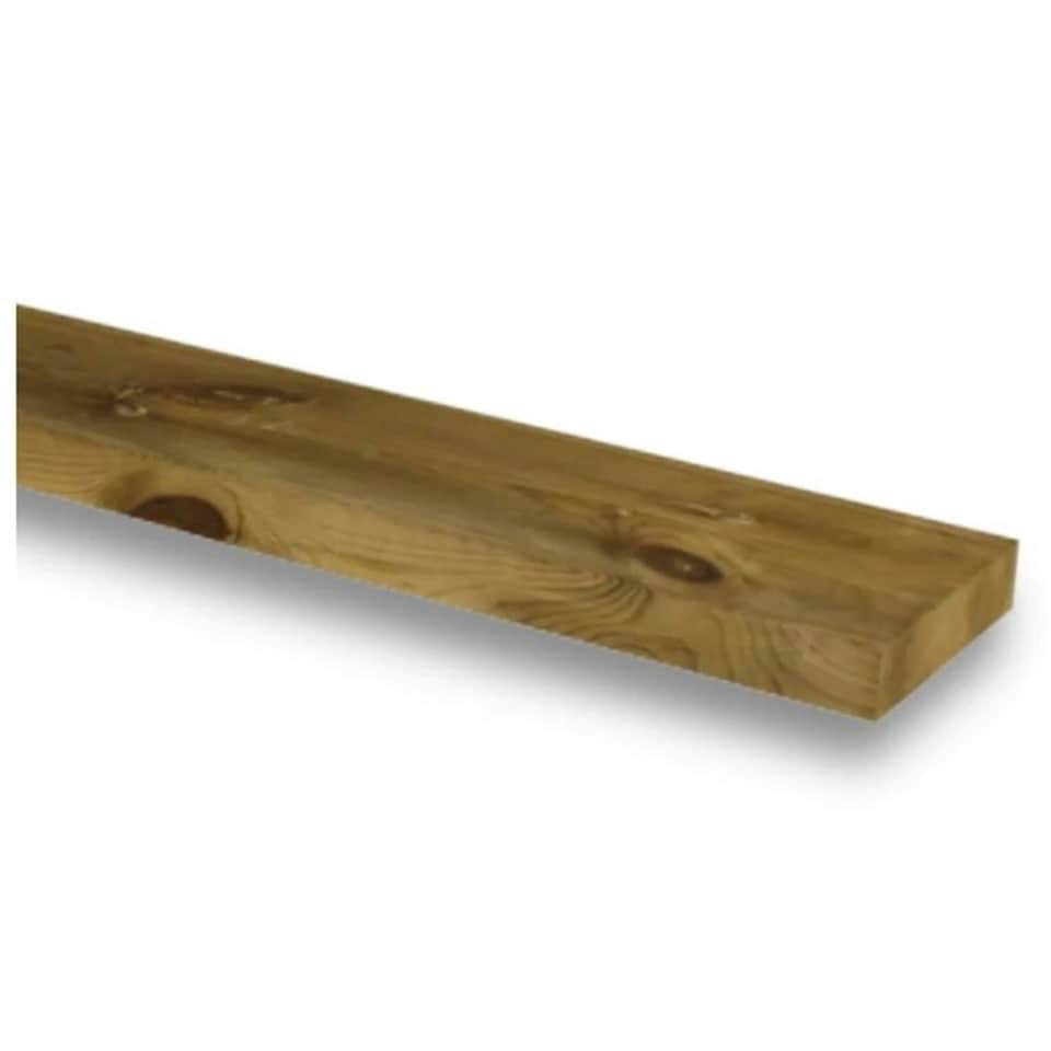 image 1 of PACK OF 10 (Total 10 Units) - 47mm x 200mm (8x2) C16 Green Pressure Treated Regularised Timber Carcassing - 1.8m Length