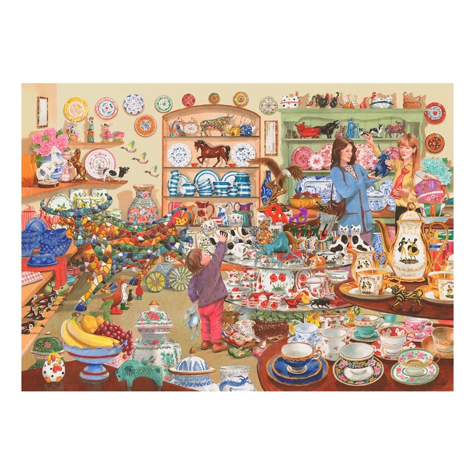 image 1 of Bulls In A China Shop 1000 Piece Jigsaw Puzzle