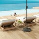 image 6 of Outsunny 12kg Resin Garden Parasol Base Sun Umbrella Base, Bronze Tone