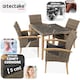 image 3 of Garden Table and Chairs - Tarent dining table and 4 Rosarno chairs | Cream | nature | 93,50 x 93,50 x 75 cm | 1