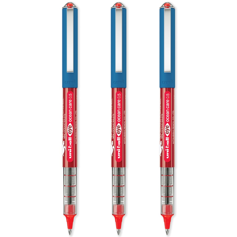 image 1 of Uni-Ball Eye Ocean Care Rollerball Pens UB-150ROP 0.5mm Pack of 12