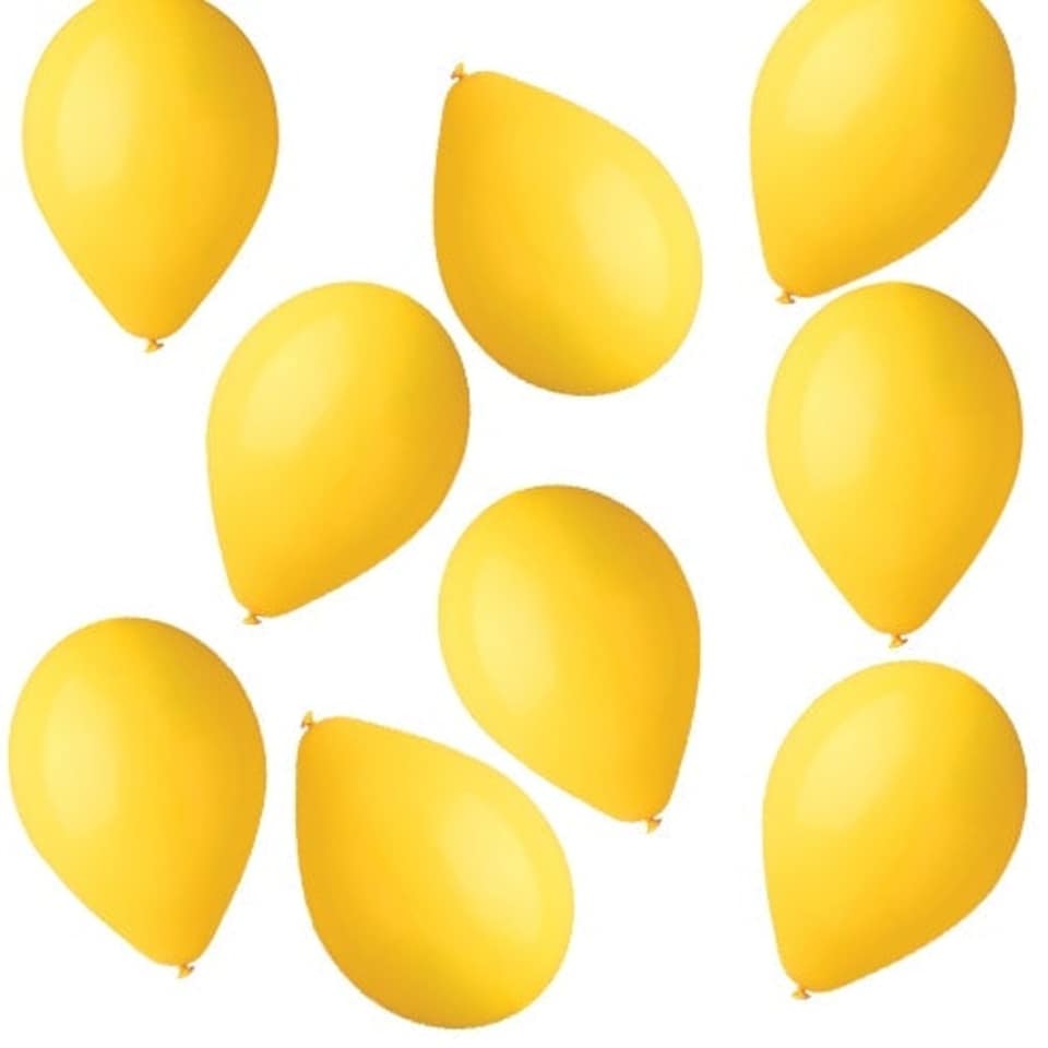 Yellow Biodegradable Mini Latex Balloons 13cm / 5 in - Pack of 50