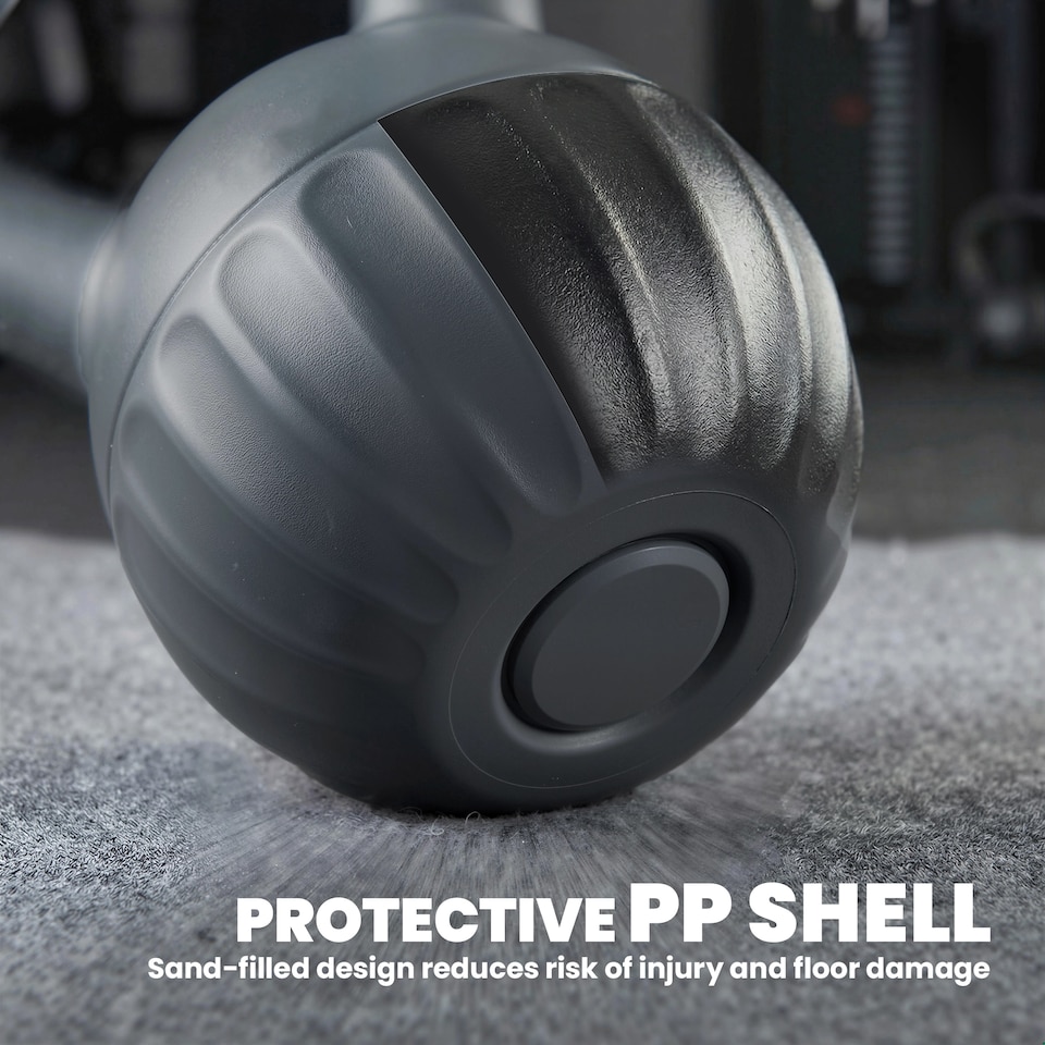 image 1 of SPORTNOW Kettlebell with Non-Slip Handle 10 kg Grey | Grey | Grey | 10