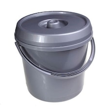 Plastic Bucket & Lid 14L - One Colour - One Size