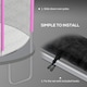 image 6 of SPORTNOW 10ft Trampoline Net Replacement with 6 Plastic Pole Covers, Weather-Resistant Trampoline Netting Replacement with Zipped Entrance, Poles Not Included, Pink
