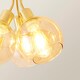 image 5 of ValueLights Bellamy Gold Bubble Cluster Ceiling Light & Bulbs | Gold