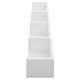image 5 of HOMCOM Wooden Wall-Mounted Storage Media Display Shelf Center Rack, White