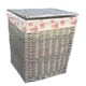 image 2 of Square Laundry Basket Set 2 With Garden Rose Lining | Multi | Garden Rose