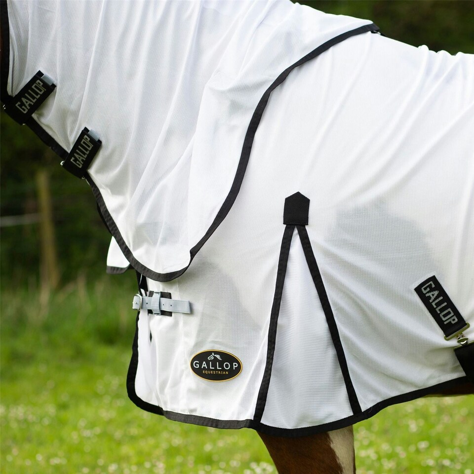 image 1 of Gallop Equestrian Dual Rug & Neck Set White | Size: 5ft 0
Colour: Black/White