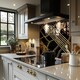 image 2 of Chains & Stripes Splash Back | White