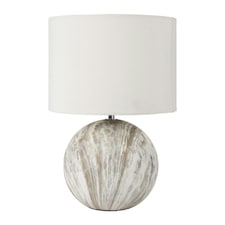 Grey Stone Effect Ceramic Table Lamp