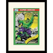 Marvel Comics (The Incredible Hulk Trading Card) Framed 30x40cm Print with Mount&nbsp;
