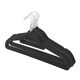 image 1 of KAV Velvet Hangers For Coat, Clothes, Trouser, Dress  Non Slip, Slim, Space Saving Hanger For Home, Black Hanger 20
