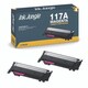 image 2 of 2x Compatible HP 117A Magenta Toner Cartridges Pink