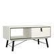 image 1 of Ry Coffee Table with 1 Drawer in Matt White