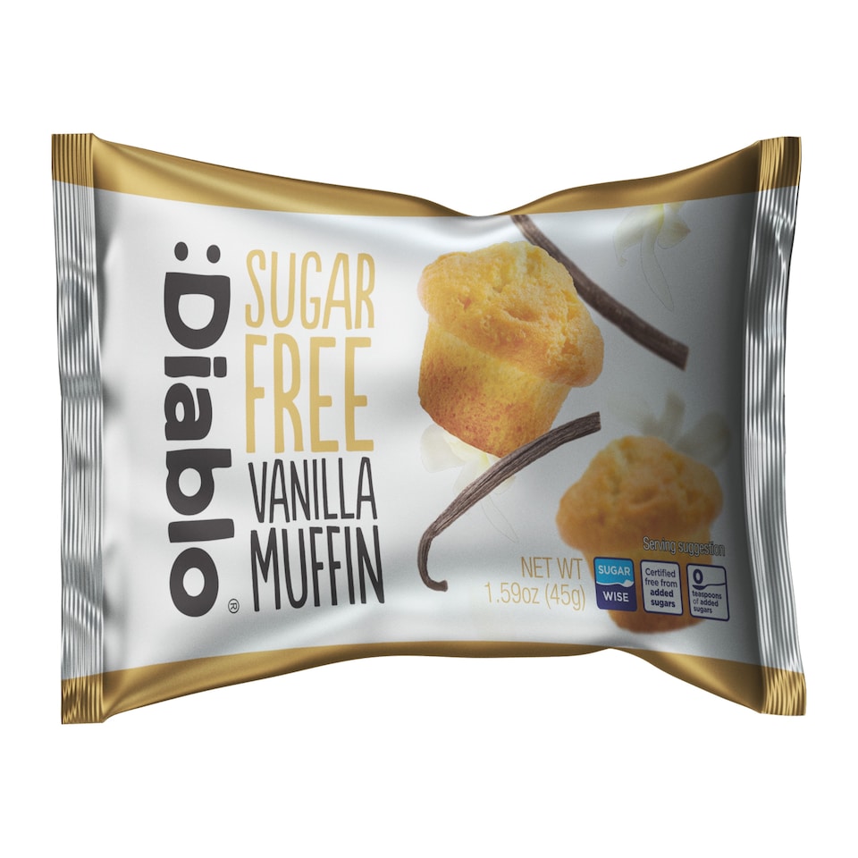 image 1 of Diablo Sugar Free Vanilla Muffin 45g