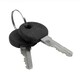 image 3 of Sport Direct 18mm x 80cm Armoured Cable Bike Lock Black