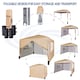 image 3 of MCC Direct Gazebo 3x3 Pop up with Sides Beige | Cream | Beige