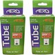 image 3 of Aero Sport Set x 2 Butyl Rubber Bike Inner Tube 27.5",28",29" x 40/60-584/635 Presta Valve