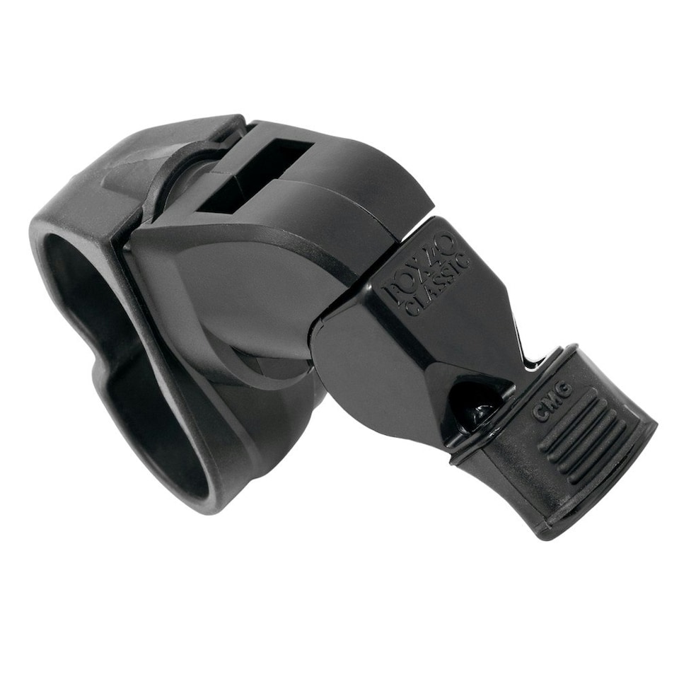 image 1 of Fox 40 Classic CMG Magnetic Finger Grip Technology Sports Whistle - Black - One Size