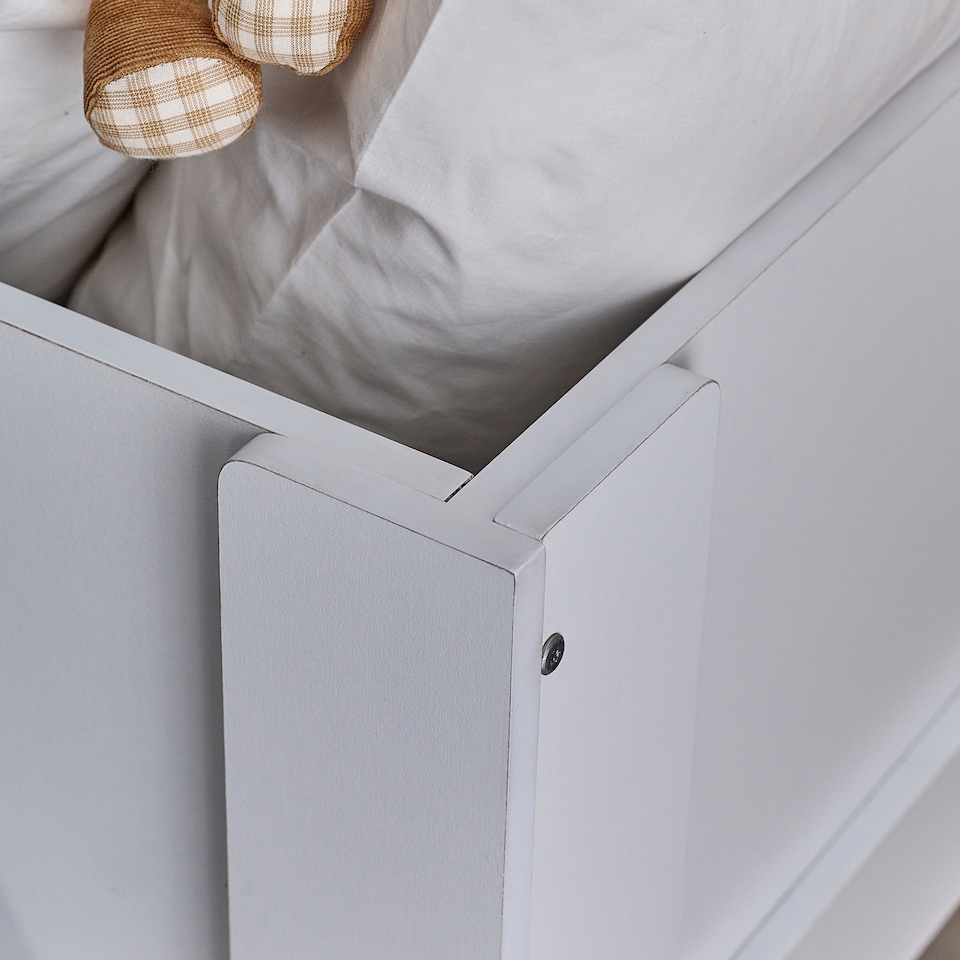 image 1 of Otis 90cm Single White Midsleeper Cabin Bed with Desk