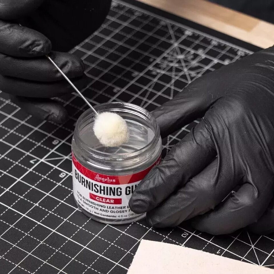 image 1 of Angelus Burnishing Gum - Edge Polishing Formula for Leathercraft 4oz | Clear