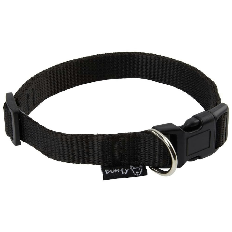 image 1 of Dog Puppy Collar with Buckle & Clip for Lead, Adjustable Soft Fabric Green | S