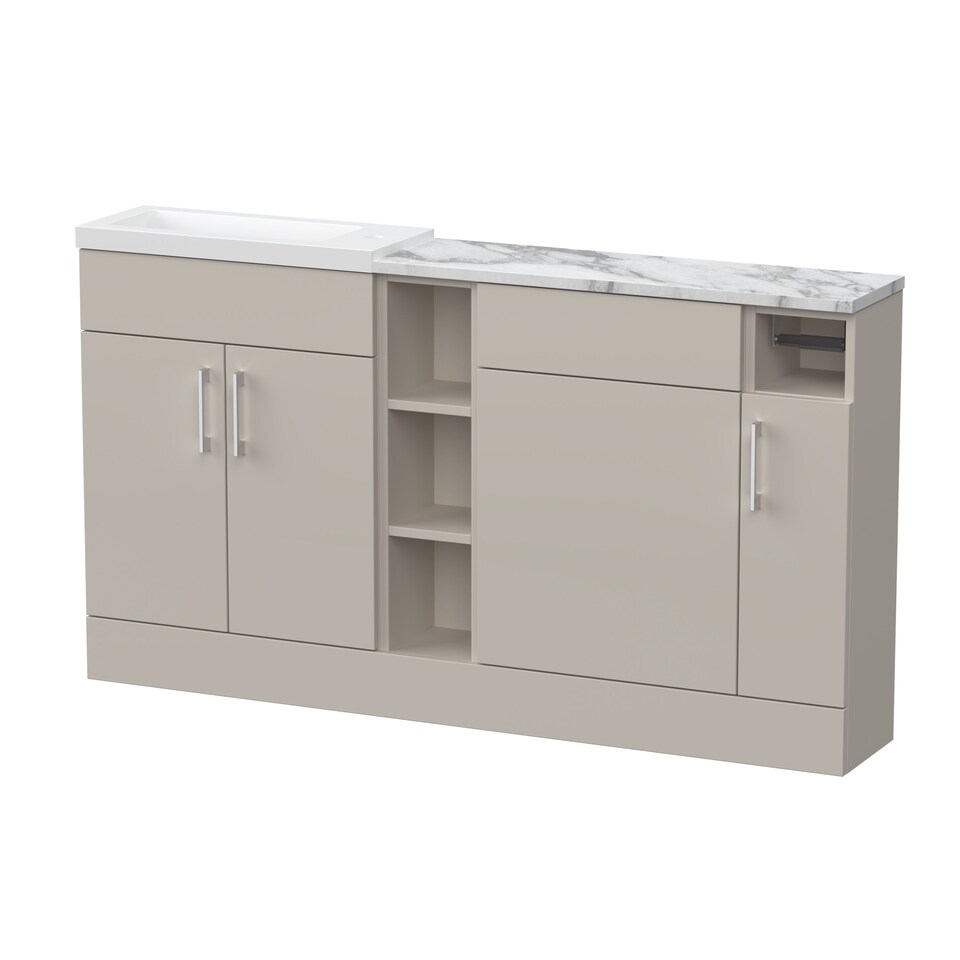 image 1 of Balterley 1500 Fitted Worktop/Basin Combi Unit