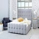 image 1 of Capri Plush Superking Bed Frame - Grey