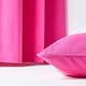 image 5 of Homescapes Cotton Plain Cerise Cushion Cover - 60 x 60 cm | Pink | Cerise | 60 x 60 cm