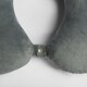 image 4 of OHS Soft Plain Plush U-Shaped Comfort Support Travel Neck Pillow, Grey