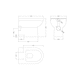 image 5 of Round Back to Wall Toilet Pan   - 395mm x 360mm x 540mm