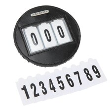 Velociti Round Number Holder Black | Size: One Size
Colour: Black