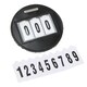 image 1 of Velociti Round Number Holder Black | Size: One Size
Colour: Black